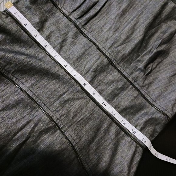 Calvin Klein Charcoal Grey Cotton Sheath Dress in Charcoal Grey Size 6‎ - Picture 12 of 14